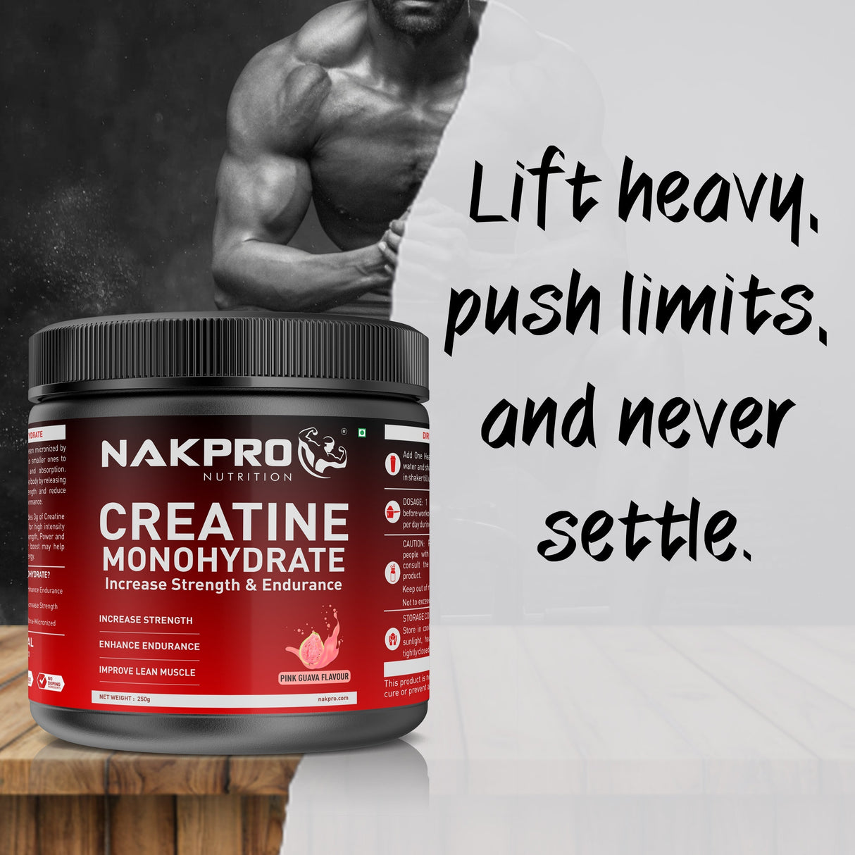NAKPRO Creatine Monohydrate Jar 100 G