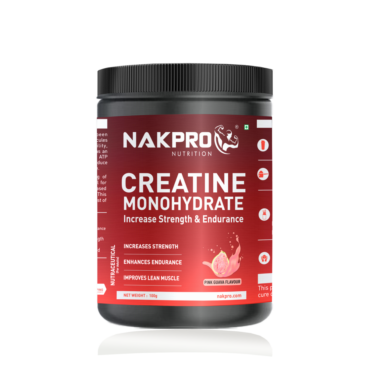 NAKPRO Creatine Monohydrate Jar 100 G