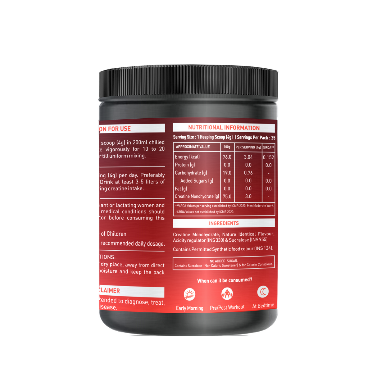 NAKPRO Creatine Monohydrate Jar 100 G