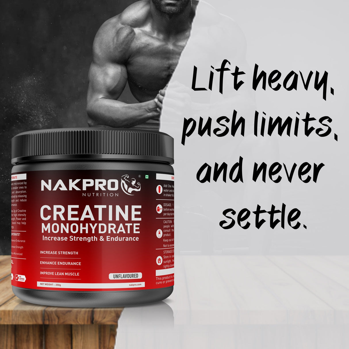 NAKPRO Creatine Monohydrate Jar 100 G