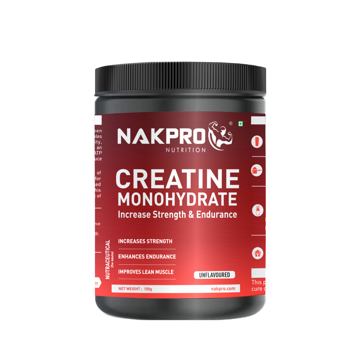 NAKPRO Creatine Monohydrate Jar 100 G