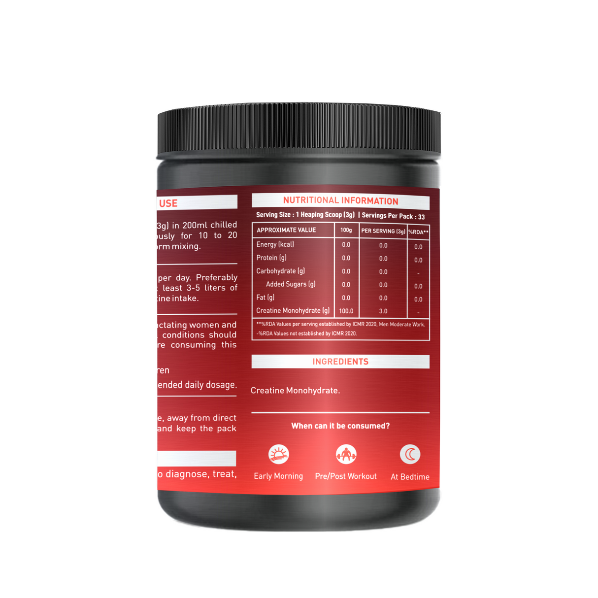 NAKPRO Creatine Monohydrate Jar 100 G