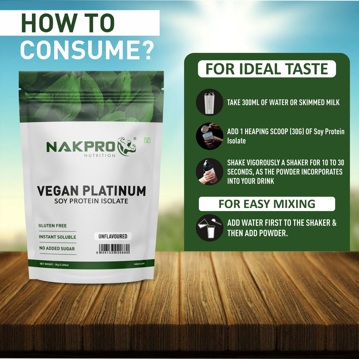 NAKPRO Soy Protein 1 Kg