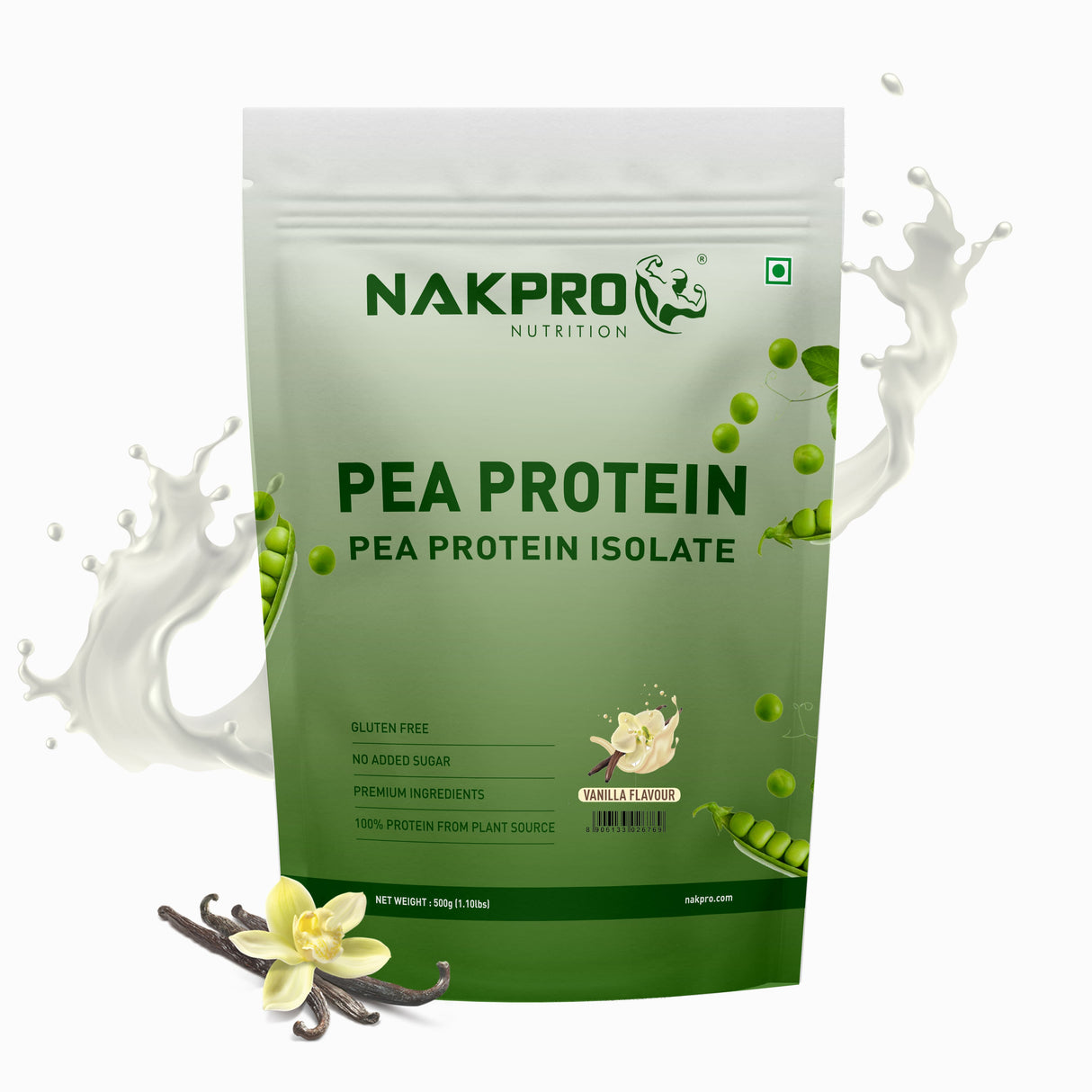 NAKPRO Pea Protein 500 Gm