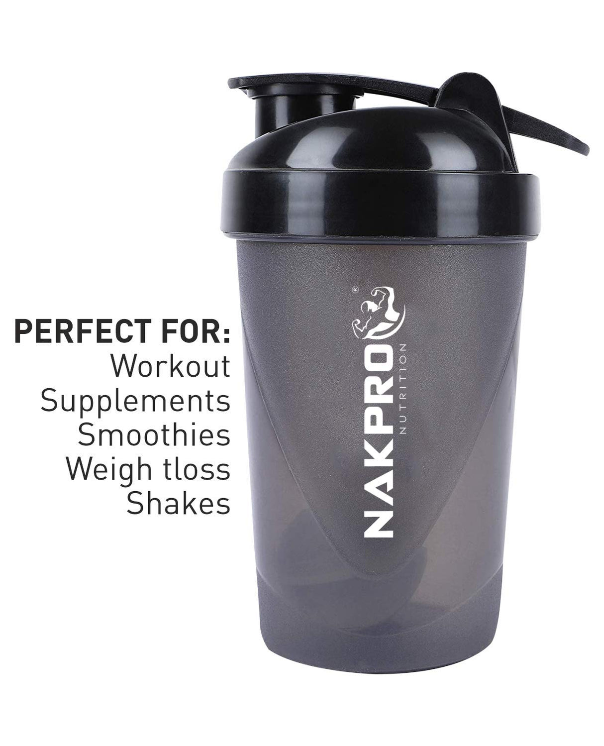 NAKPRO Impact Whey Protein 1 Kg with Creatine Monohydrate 100 Gm and Shaker