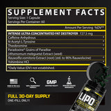 Nutrex Lipo 6 Intense Ultra Concentrate Intense Thermgenic Fat Desroyer - 60 Capsules