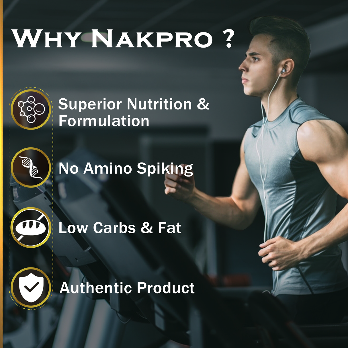 NAKPRO Gold Plus Whey Protein Concentrate 1 Kg