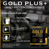 NAKPRO Gold Plus Whey Protein Concentrate 1 Kg