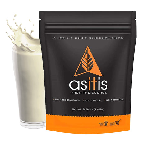 AS-IT-IS Nutrition Raw Whey Protein Concentrate 80% Unflavoured, 2 Kg - Nutristar