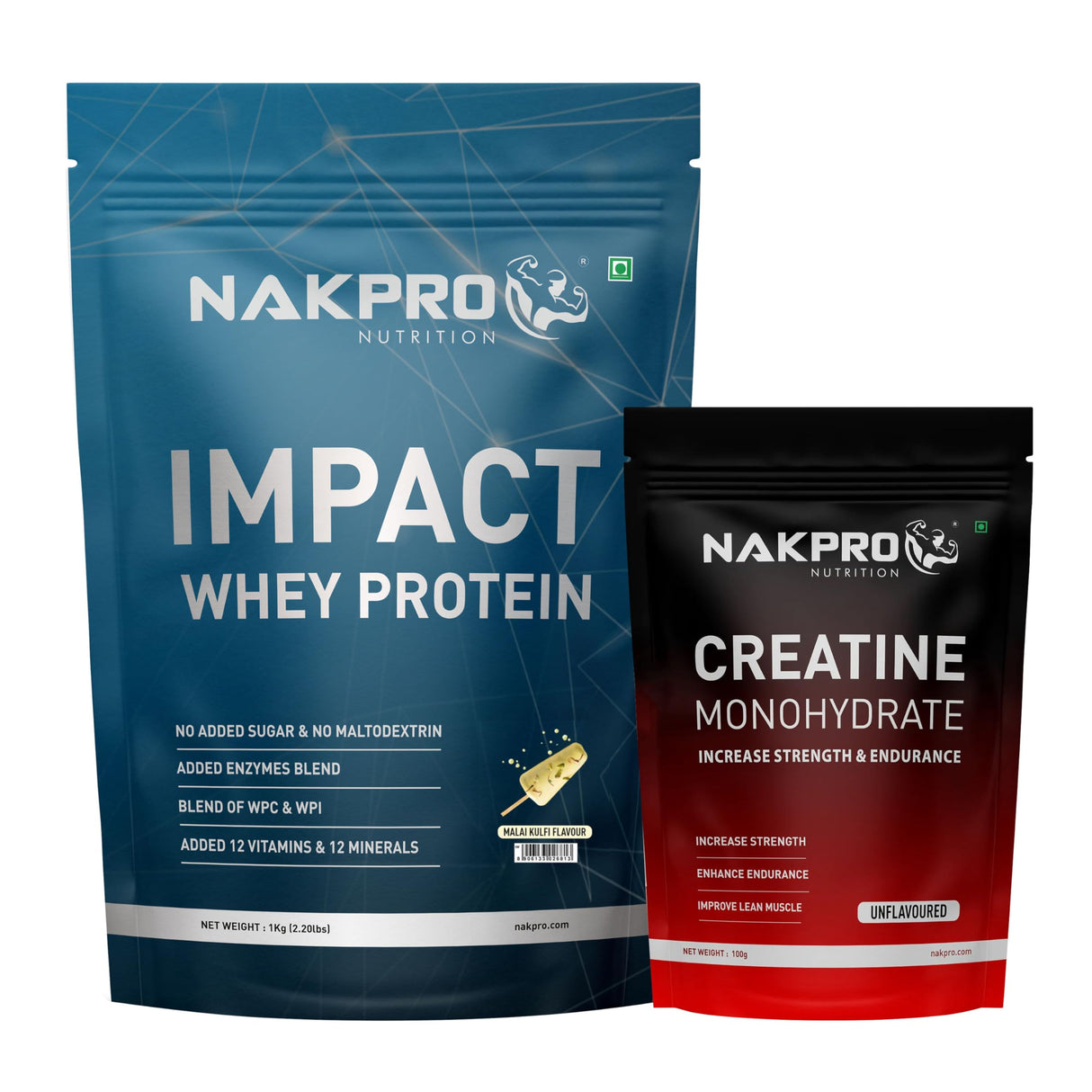 NAKPRO Impact Whey Protein 1.1 Kg