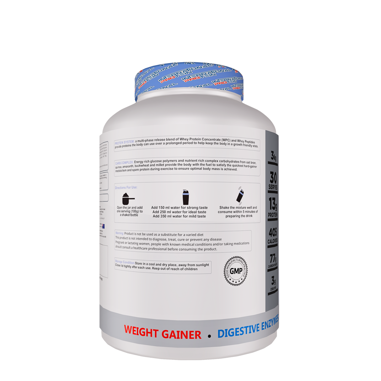 International Protein Heavy Weight Mass Gainer 3kg - 30 Servings