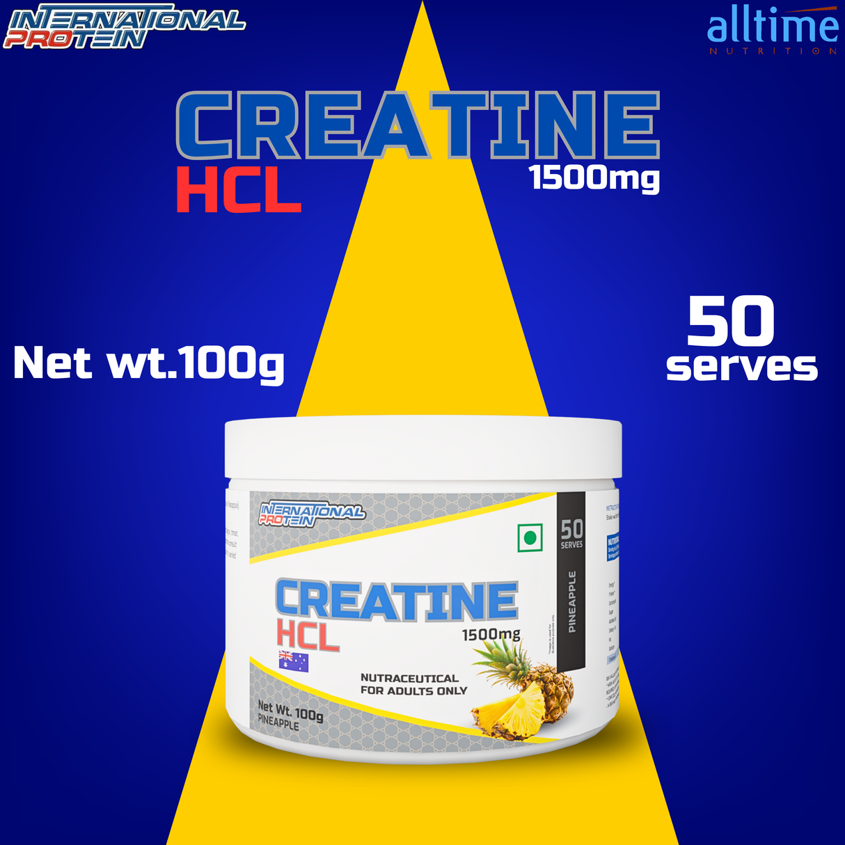 International Protein Creatine HCL 100g - 80 Servings