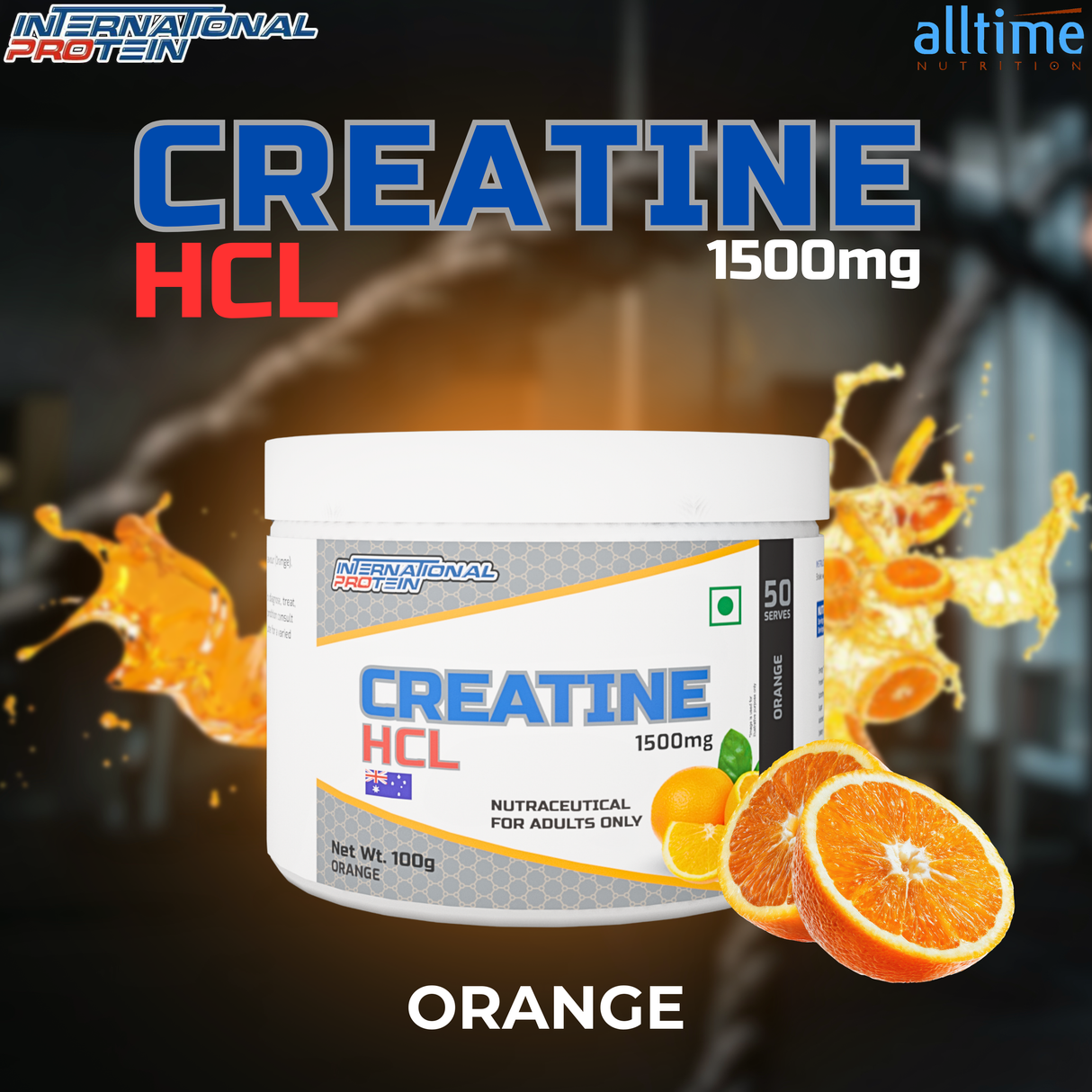 International Protein Creatine HCL 100g - 80 Servings