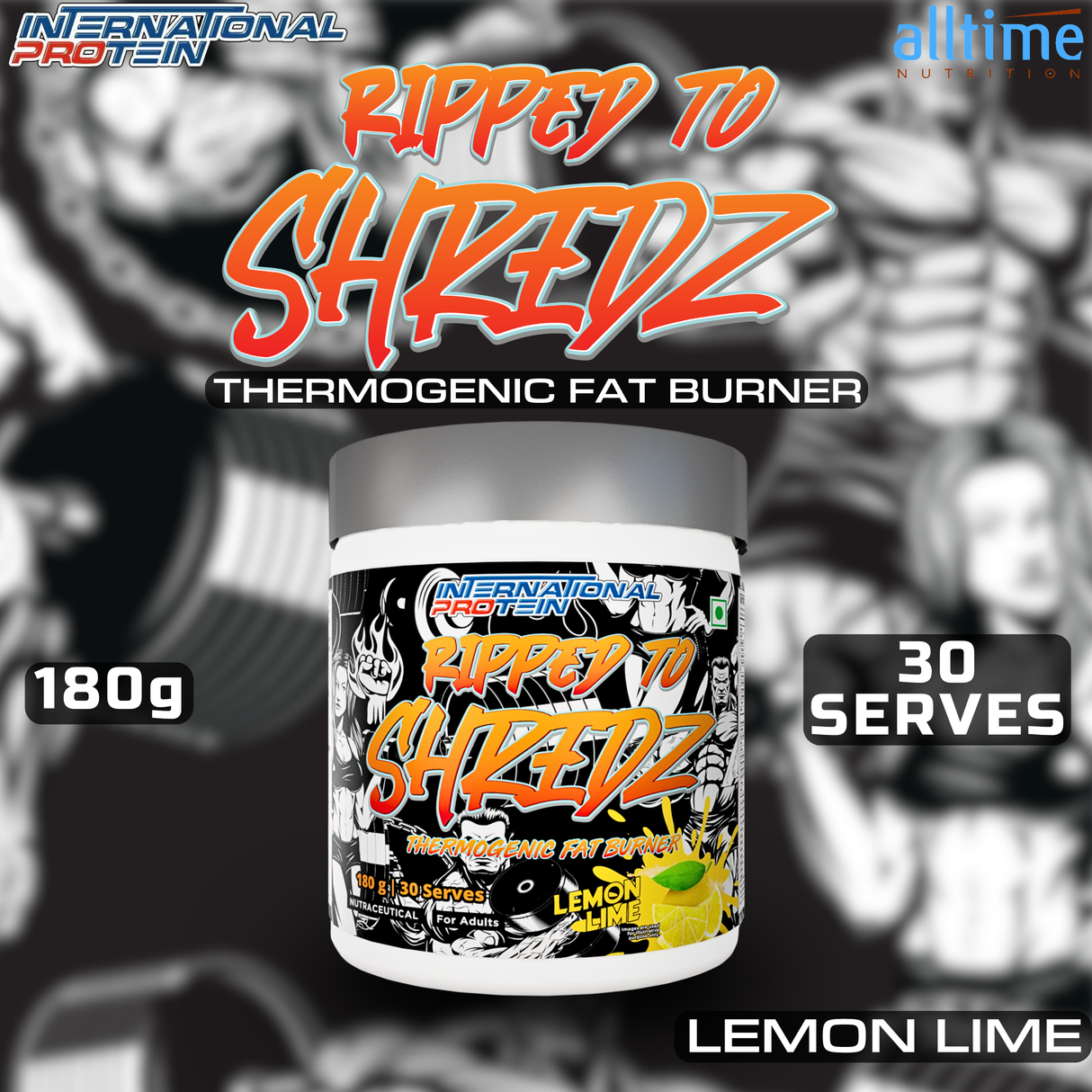 International Protein Ripped to Shredz 180g - 30 Servings