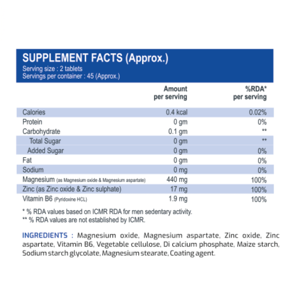 International Protein Zinc Magnesium Aspartate - 45 Servings