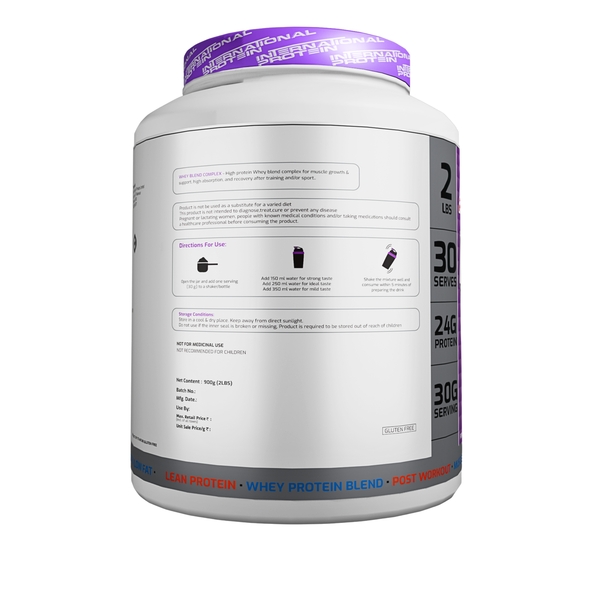International Protein Prime Whey 900g - 30 Servings