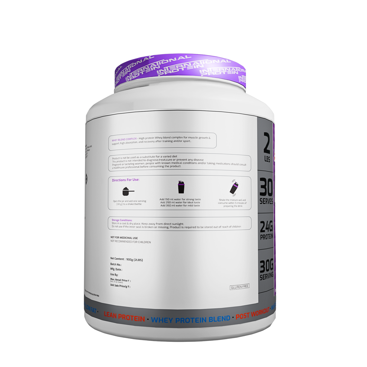 International Protein Prime Whey 900g - 30 Servings