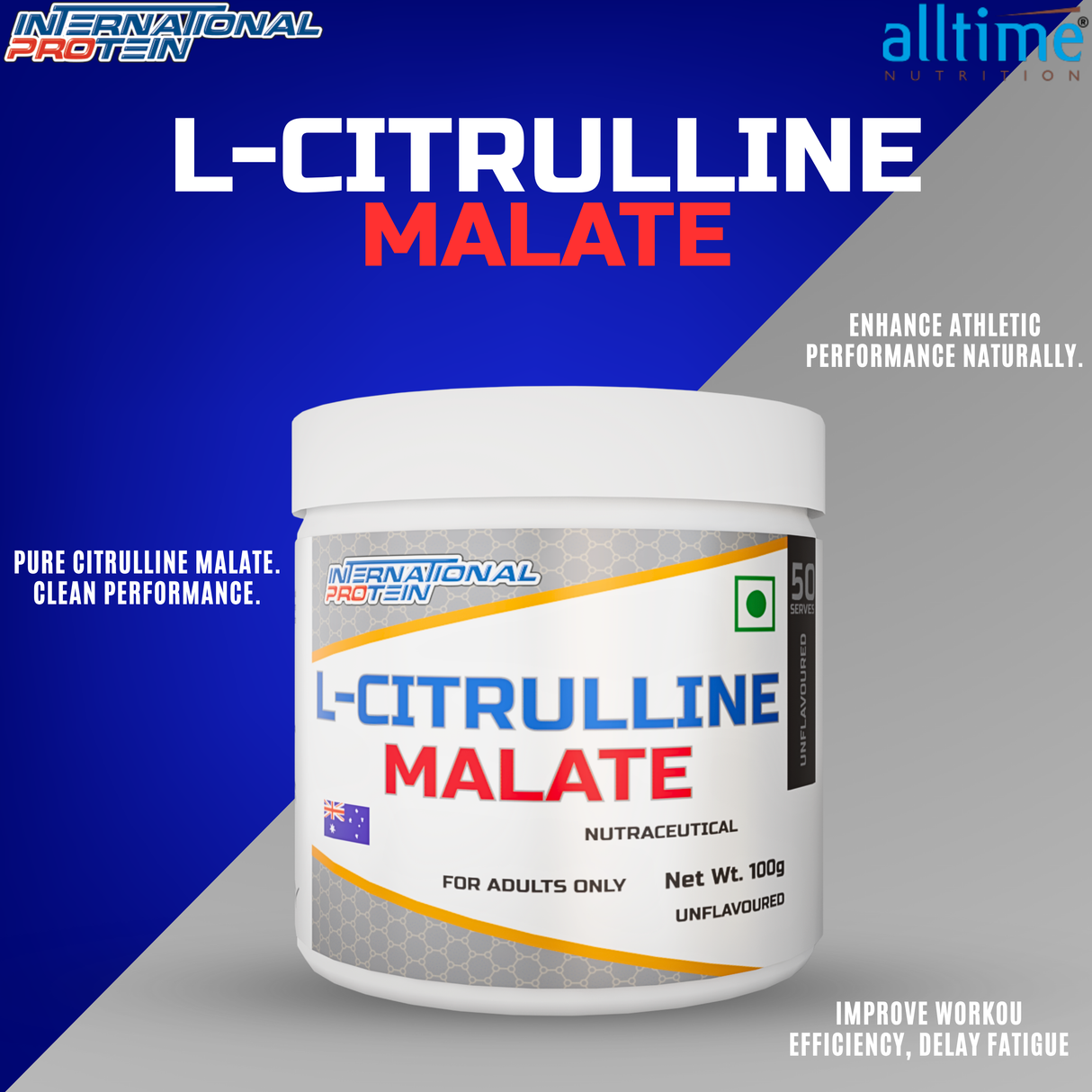 International Protein Citrulline Malate 100g - 50 Servings