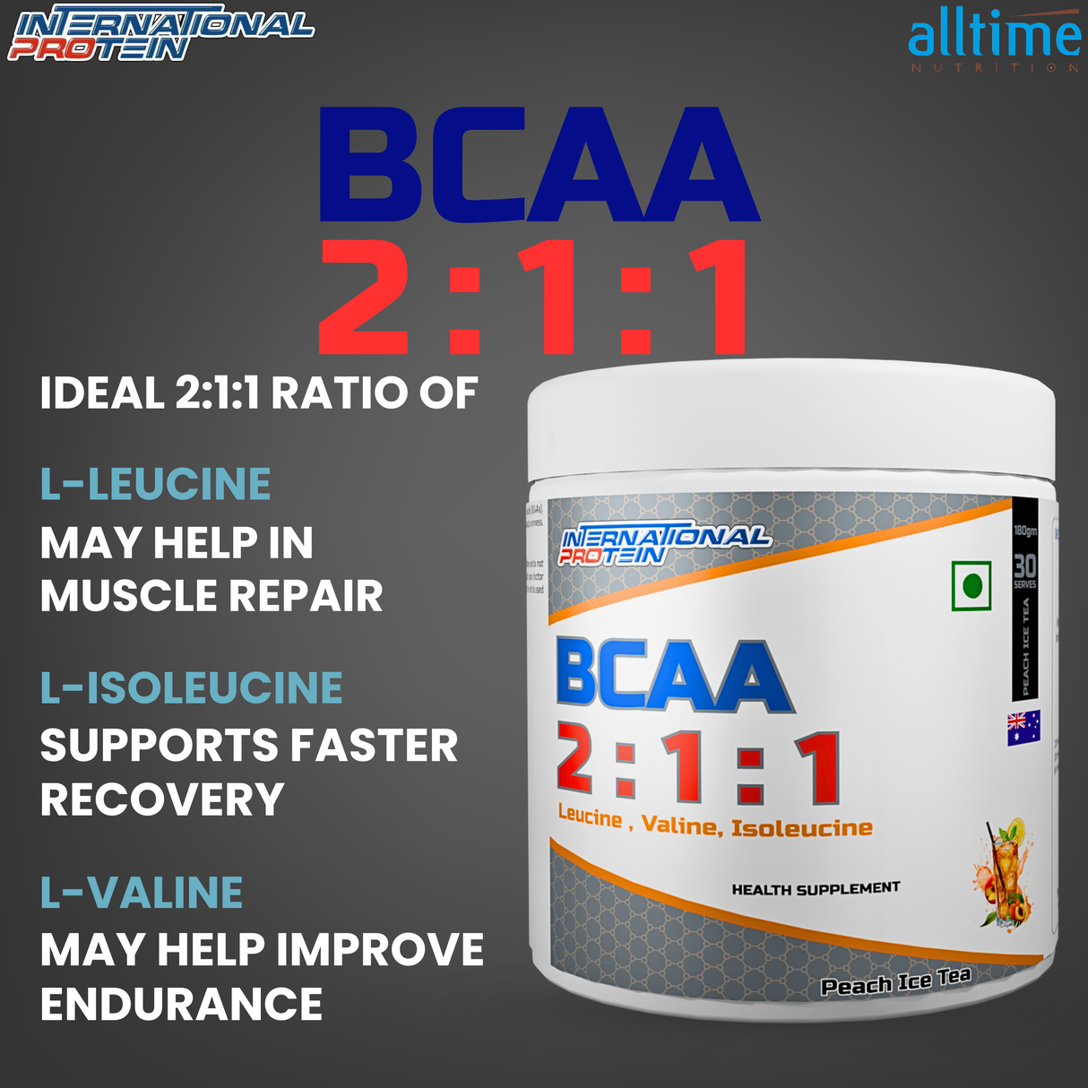 International Protein BCAA 2:1:1 - 10 Servings