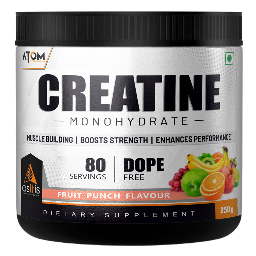 AS-IT-IS ATOM Creatine Monohydrate 250g - 80 Servings - Nutristar