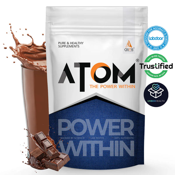 AS-IT-IS ATOM PWR XL Whey Protein Powder 2kg | 24g Protein