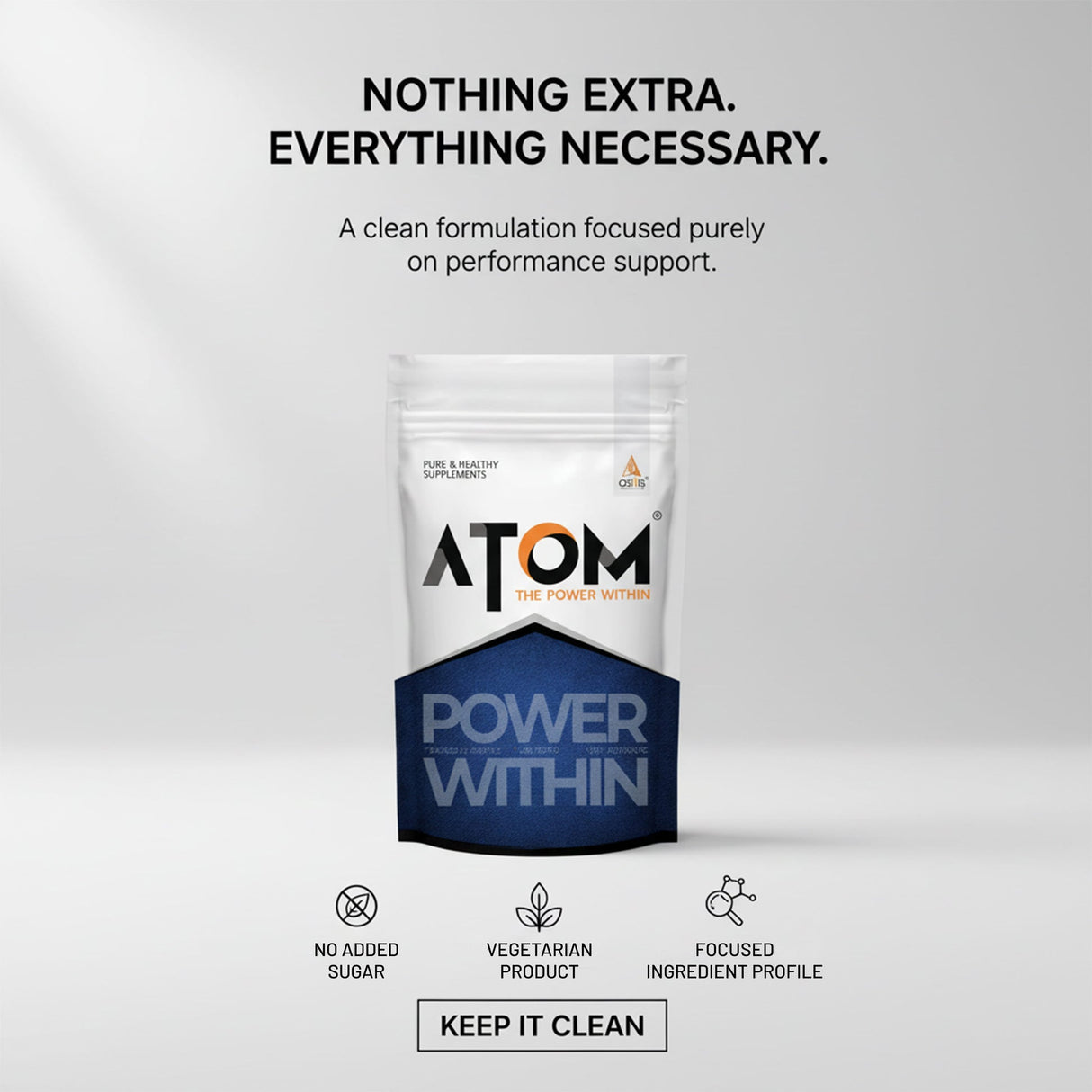 AS-IT-IS ATOM PWR XL Whey Protein Powder 2kg | 24g Protein