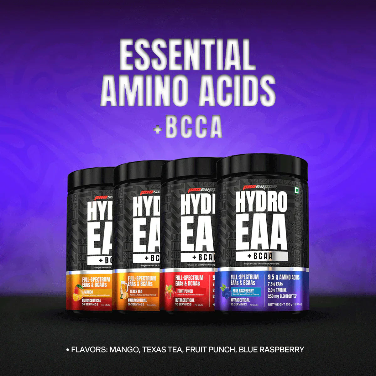 Prosupps Hydro EAA + BCAA Recovery Energy Drink | Essential Amino Acids & Electrolytes | 450g