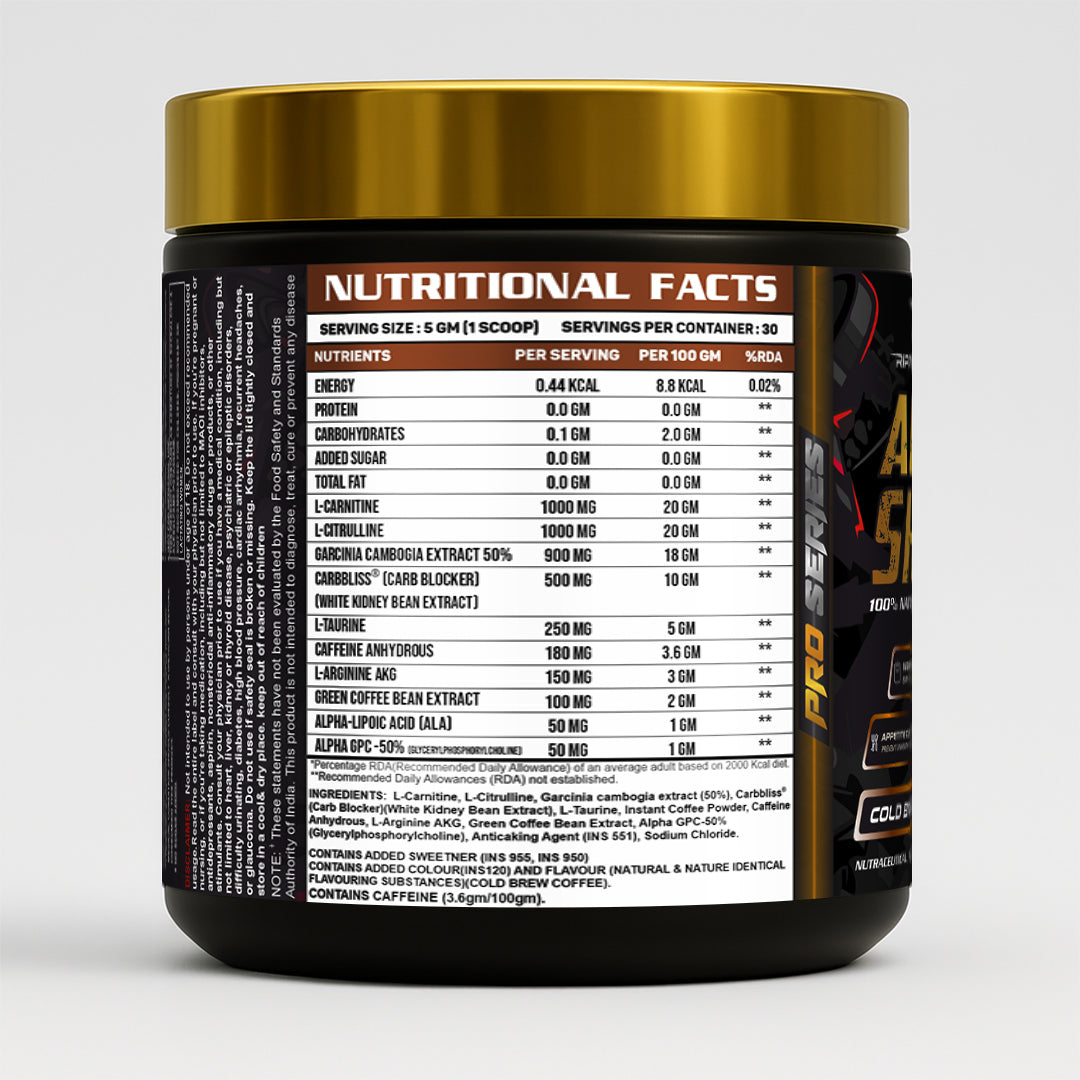 Ripped Up Nutrition Alpha Shred 150g, 30 Servings