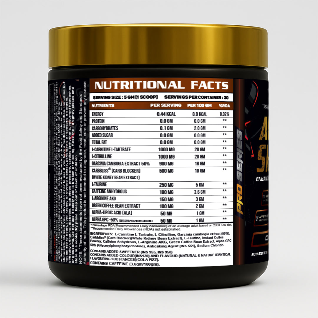 Ripped Up Nutrition Alpha Shred 150g, 30 Servings