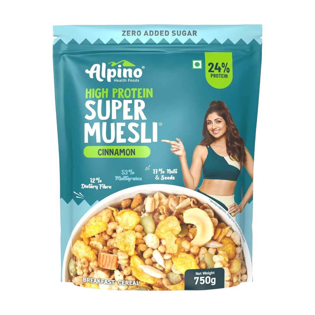 Alpino Super Muesli (Whole Grain Breakfast Cereal) - 750 gm