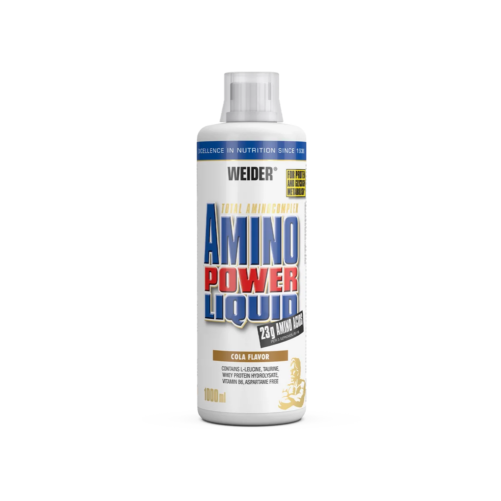 Weider Amino Power Liquid 1L | Essential Amino Acids, L-Leucine, Taurine & Vitamin B6
