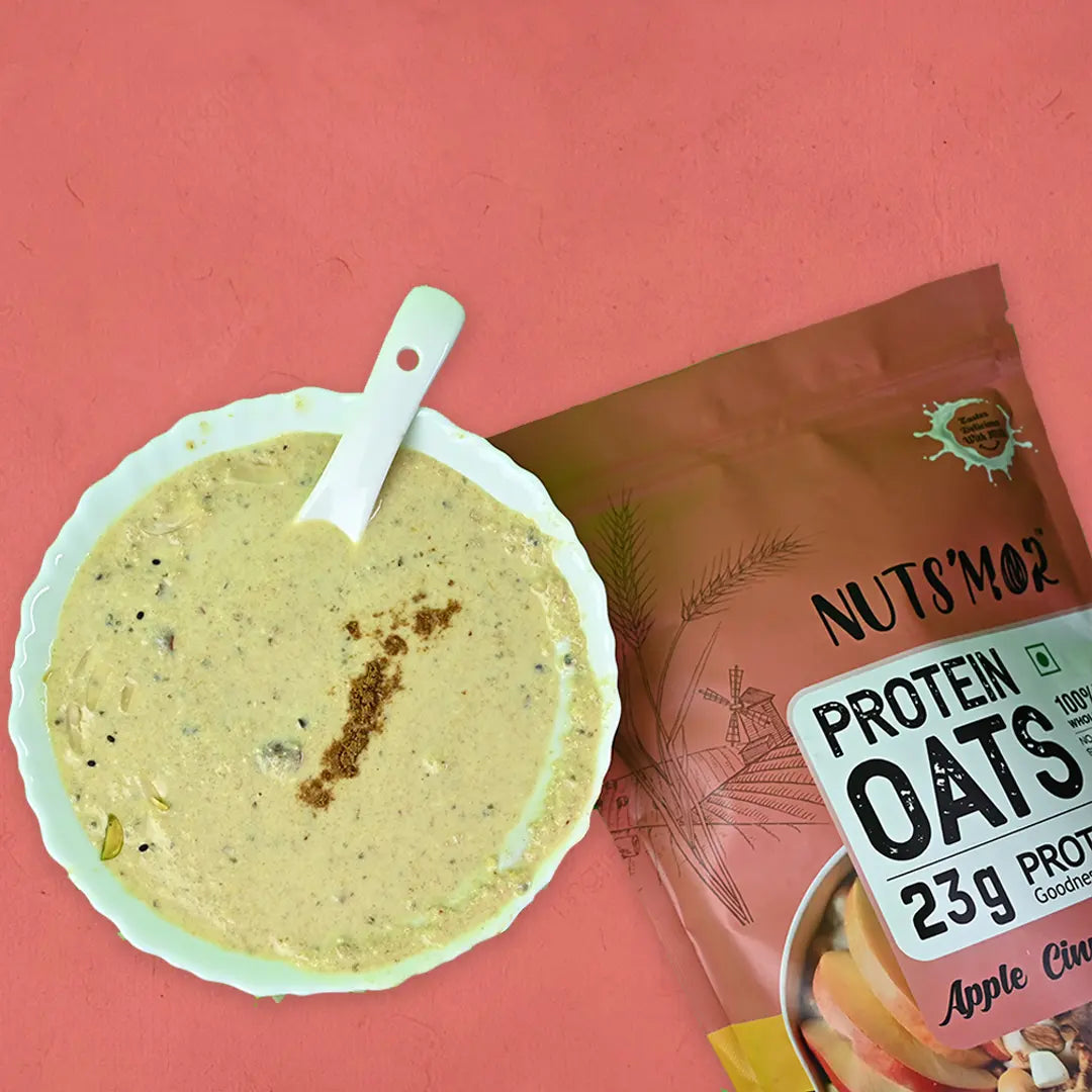 Nuts'Mor High Protein Oats with Goodness of Whey - 1Kg | 20 Servings