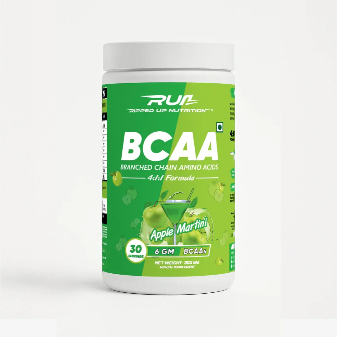 Ripped Up Nutrition BCAA Powder with Glutamine & Citrulline 300gm, 30 Servings