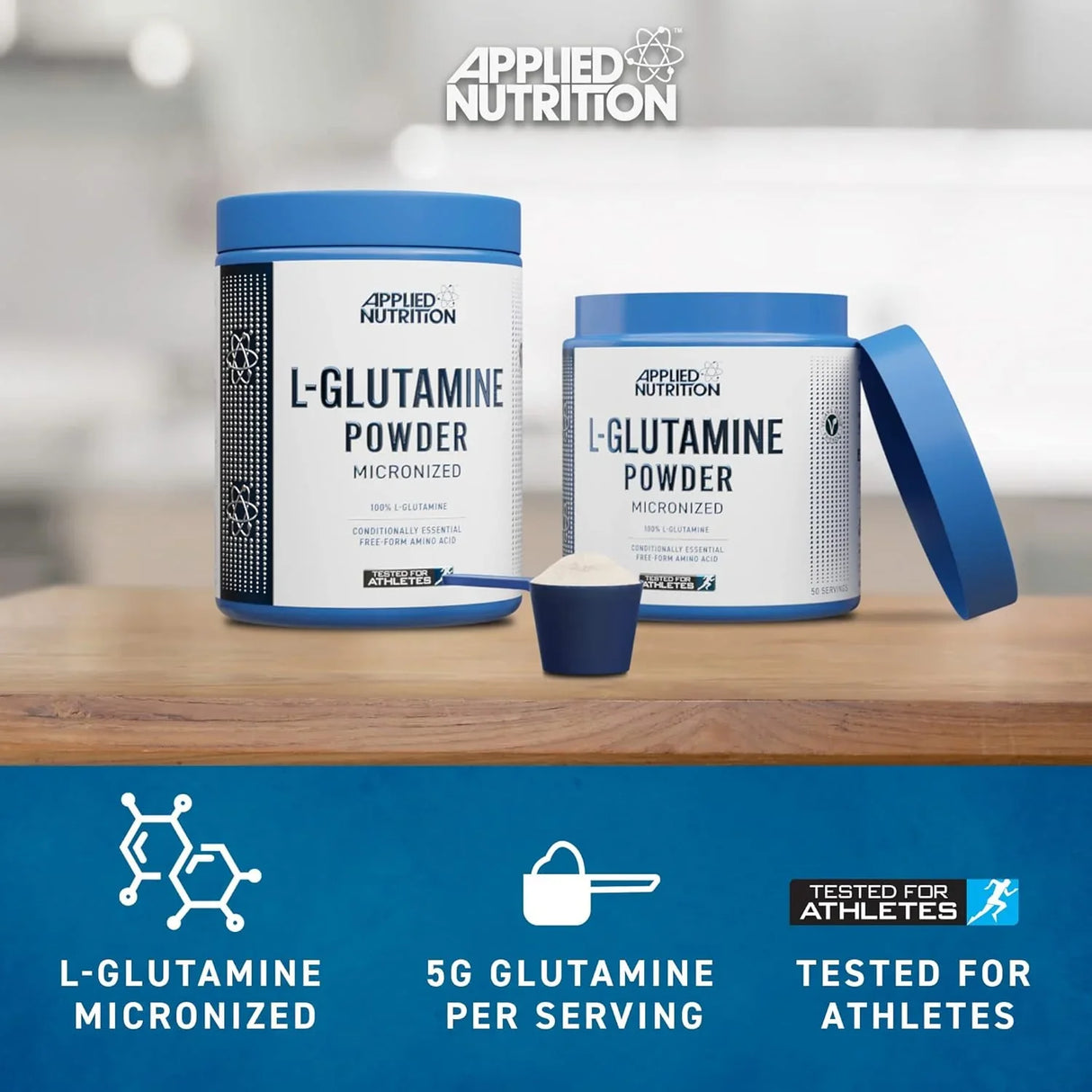 Applied Nutrition L-Glutamine Micronized Powder | 250g (50 Servings)