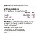 Applied Nutrition Vitamin D3 & K2 Formula | 60 Capsules