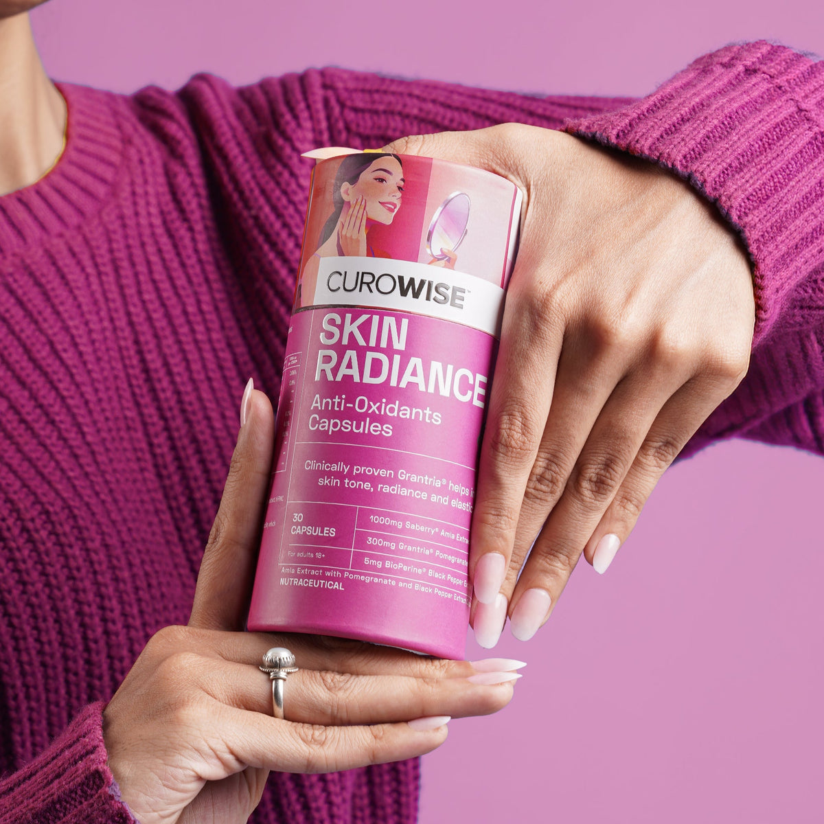 Curowise Skin Radiance | Skin Glow, Healthy Skin & Collagen Support | 30 capsules
