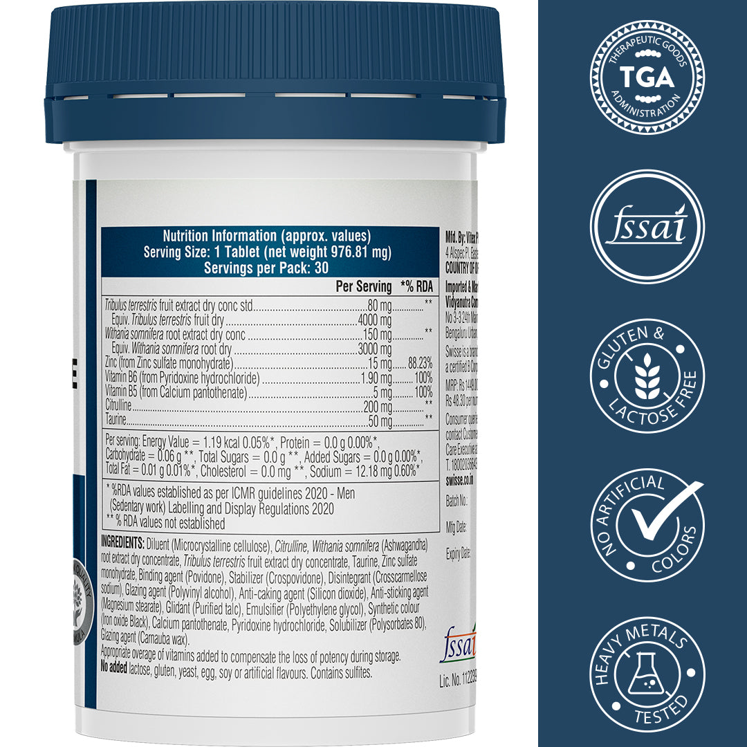 Swisse Men's Endurance Boost - 30 Tablets