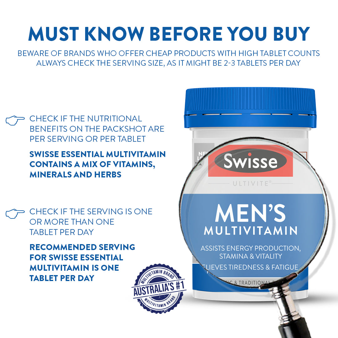 Swisse Multivitamin For Men - 60 Tablets