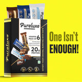 Pureluxe Nutrition Assorted Protein Bars 55g | 20g Protein | Pack of 6