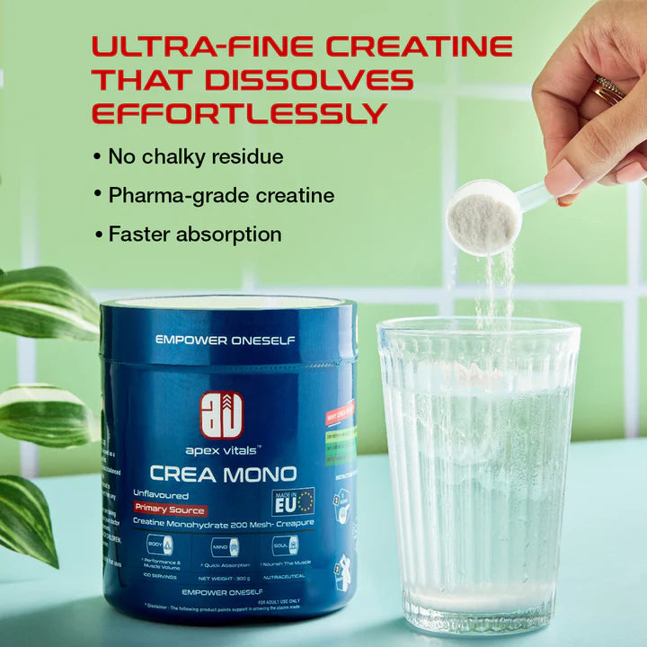 Apex Vitals Creatine Monohydrate - 300 Gm
