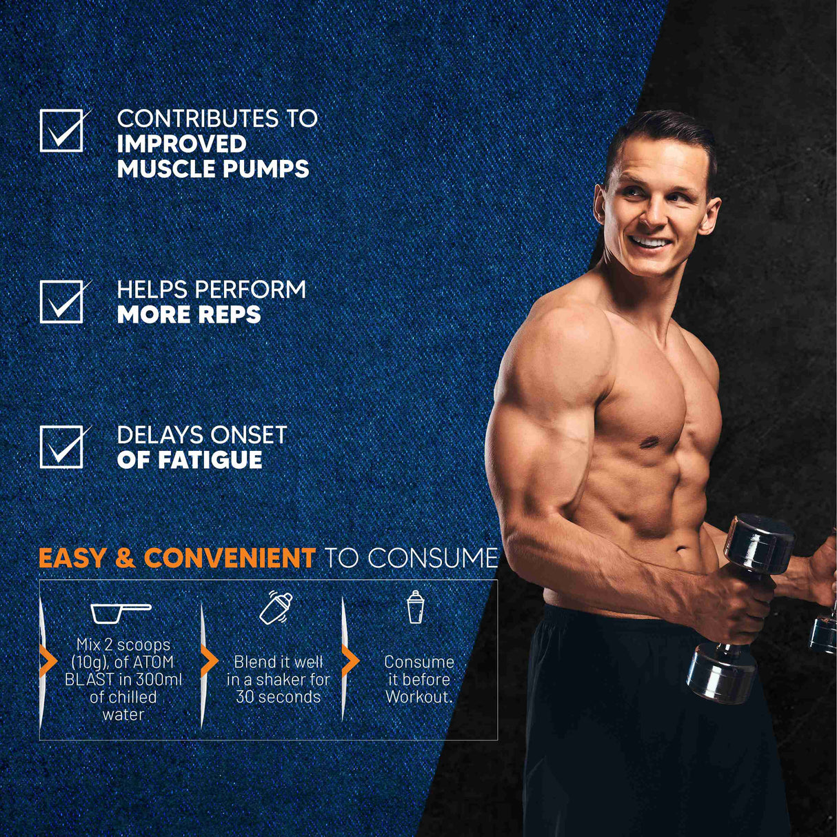 AS-IT-IS Atom Blast Advanced Pre-workout - 10 Servings