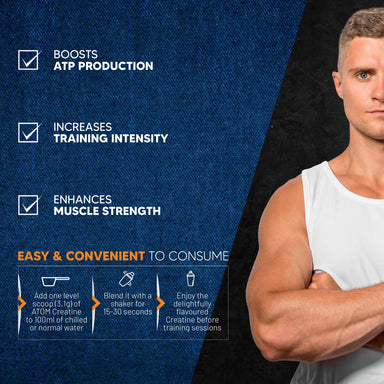 Buy AS-IT-IS ATOM Creatine Monohydrate 250g 80 Servings Online