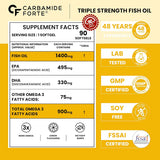 Carbamide Forte Triple Strength Fish Oil - 90 Tablets