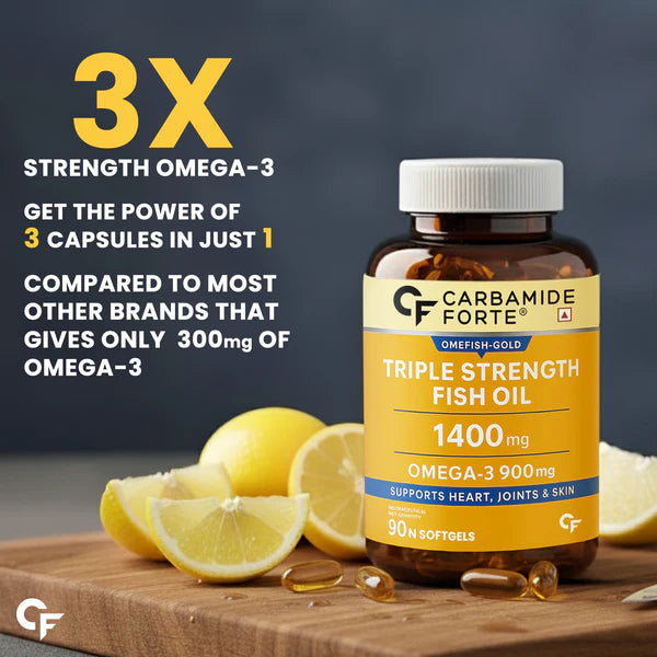 Carbamide Forte Triple Strength Fish Oil - 90 Tablets