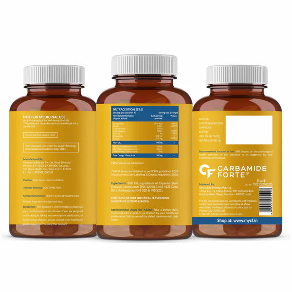 Carbamide Forte Triple Strength Fish Oil - 90 Tablets