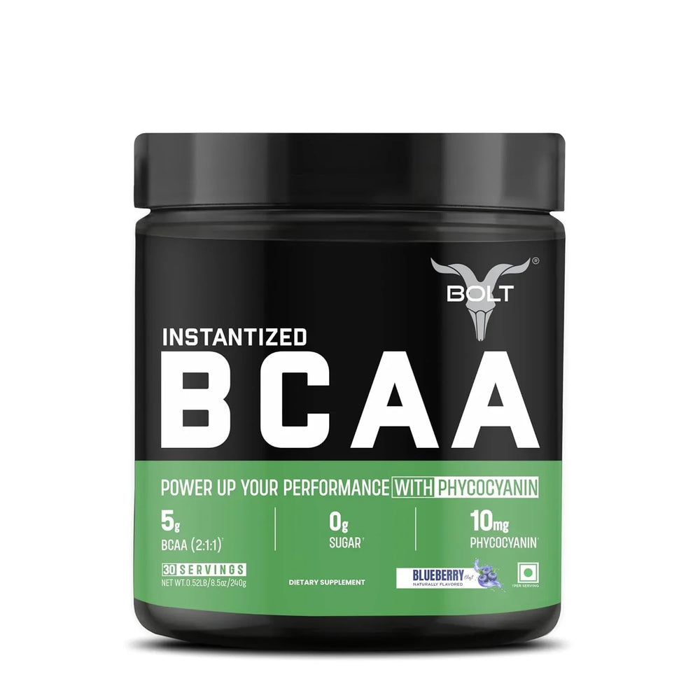 Bolt Nutrition BCAA 5000 Powder | Muscle Recovery, Gain & Endurance | 240g, 30 Servings