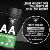 Bolt Nutrition BCAA 5000 Powder 240g, 30 Servings
