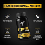 Bolt Nutrition Fish Oil 1000mg Capsules 60 Softgel Capsules