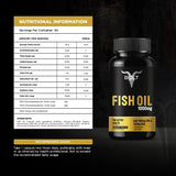 Bolt Nutrition Fish Oil 1000mg Capsules 60 Softgel Capsules
