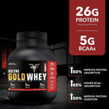 Bolt Nutrition Bozyme Gold Whey Protein Powder 5lb, 69 Servings